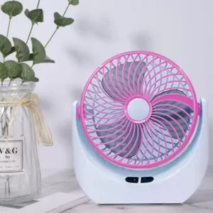Lithium Rechargeable Mini Table Fan with LED Light JY-1880